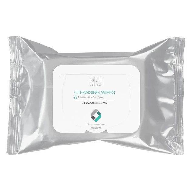Очищувальні серветки Obagi Suzan Obagi MD Cleansing Wipes 25 шт - Фото 1 Очищувальні серветки Obagi Suzan Obagi MD Cleansing Wipes 25 шт - зображення 1