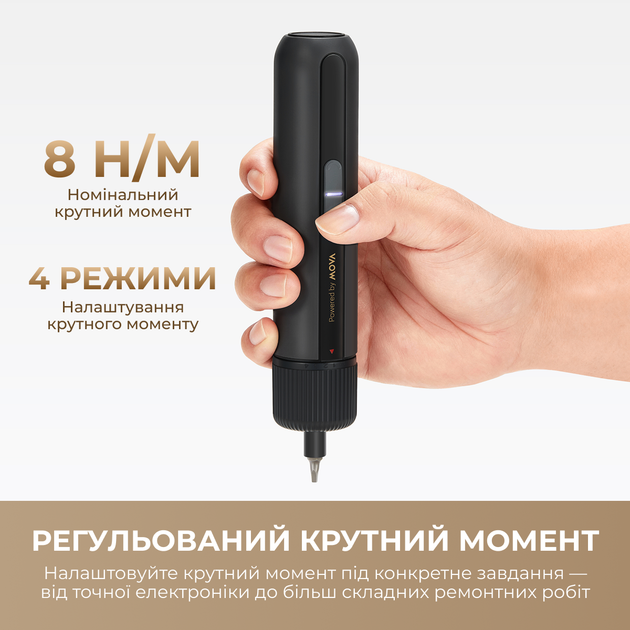 Электроотвертка MOVA MSD008 (8Nm, 24 биты в кейсе) - изображение 9