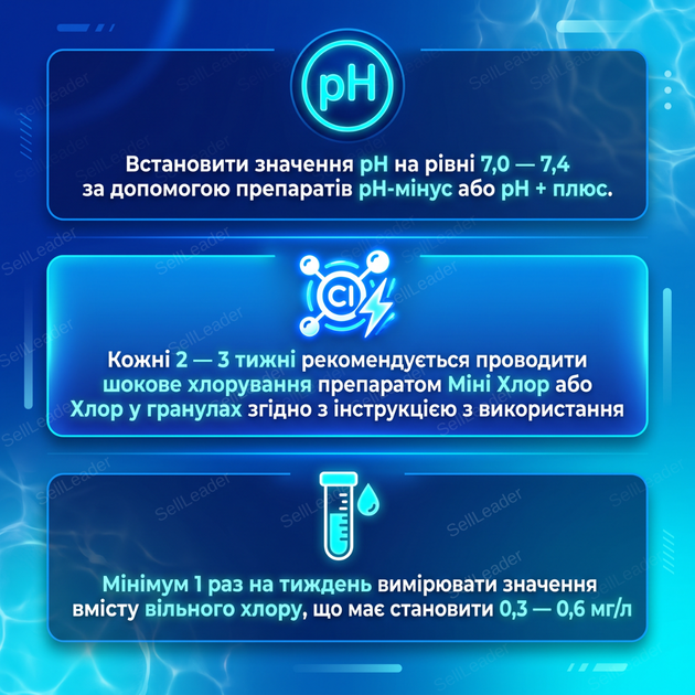 Быстрый хлор для бассейна в гранулах 5 кг Шок-хлор гипохлорит кальция дезинфекция очистка воды бассейна 65% - изображение 10