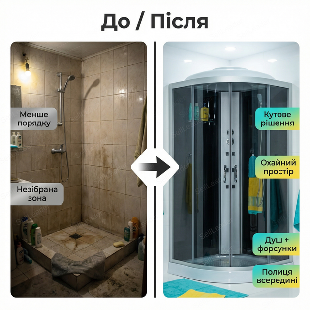 Гидромассажный бокс Vivia Glory 90×90×215см угловой гидробокс для ванны отеля дачи 3 форсунки закаленное стекло - изображение 5