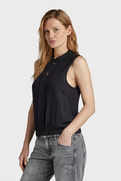 Жіночий чорний топ G-Star RAW XS D24453,D523 - Фото 2 Жіночий чорний топ G-Star RAW XS D24453,D523 - зображення 2