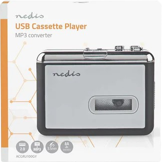 Konwerter kasetowy Nedis USB Grey (ACGRU100GY) - obraz 2
