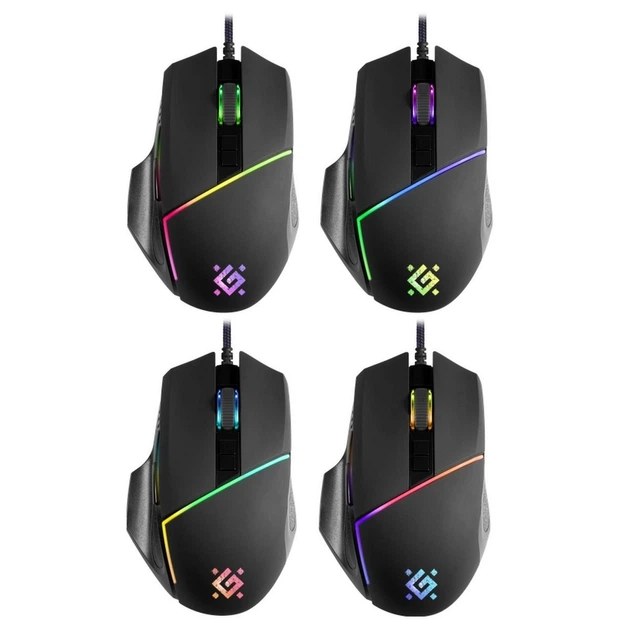 Мишка Defender (52880) Warfame GM-880L RGB, 8 кнопок,12800 dpi - зображення 2
