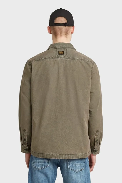 Чоловіча сіра демісезонна куртка Cargo Washed Overshirt G-Star L D26811,D388 - Фото 4 Чоловіча сіра демісезонна куртка Cargo Washed Overshirt G-Star L D26811,D388 - изображение 4