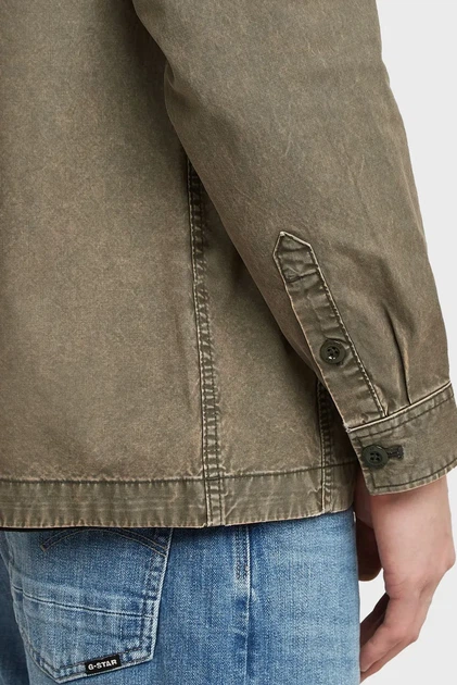 Чоловіча сіра демісезонна куртка Cargo Washed Overshirt G-Star L D26811,D388 - Фото 5 Чоловіча сіра демісезонна куртка Cargo Washed Overshirt G-Star L D26811,D388 - изображение 5