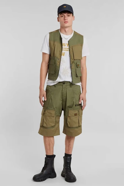 Чоловічий зелений жилет P-35T G-Star RAW M D24287,D387 - изображение 2