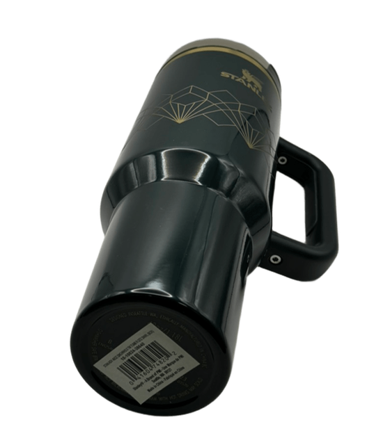 Термос термокружка Stanley Quencher H2.0 Tumbler из нержавеющей стали 1,18 л Navy Blue Gold KT7001973 - изображение 4