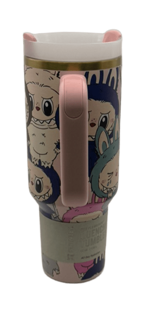Термос термокружка Stanley Quencher H2.0 Tumbler из нержавеющей стали 1,18 л Labubu Cup Premium Look KT8005202 - изображение 8
