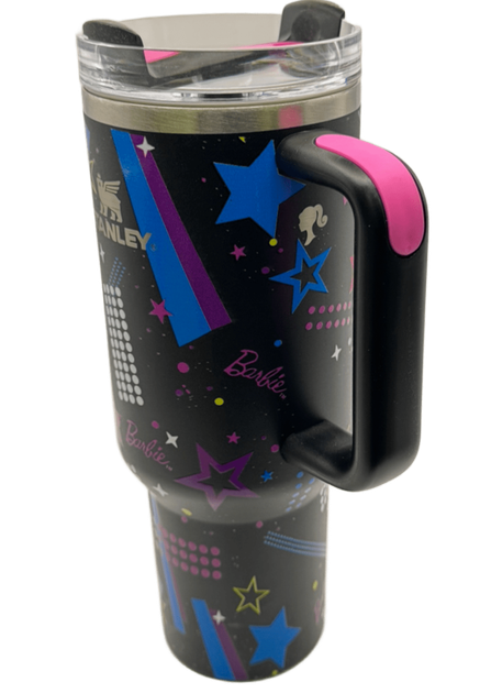 Термос термокружка Stanley Quencher H2.0 Tumbler из нержавеющей стали 1,18 л Rockstar Neon Black KT7001983 - изображение 4