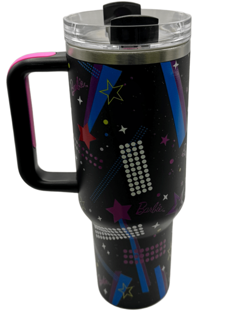 Термос термокружка Stanley Quencher H2.0 Tumbler из нержавеющей стали 1,18 л Rockstar Neon Black KT7001983 - изображение 5