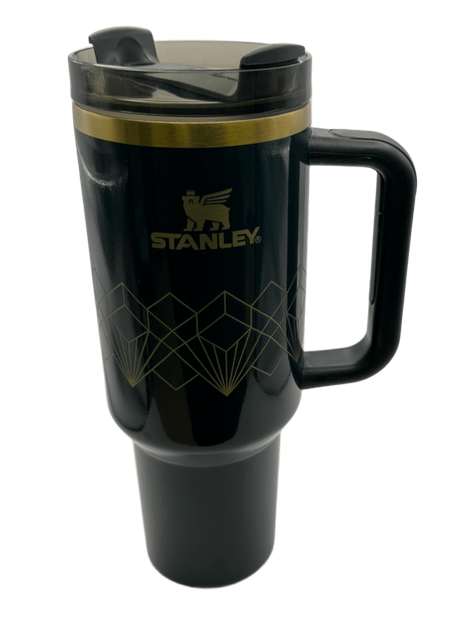 Термос термокружка Stanley Quencher H2.0 Tumbler из нержавеющей стали 1,18 л Navy Blue Gold KT7001973 - изображение 7