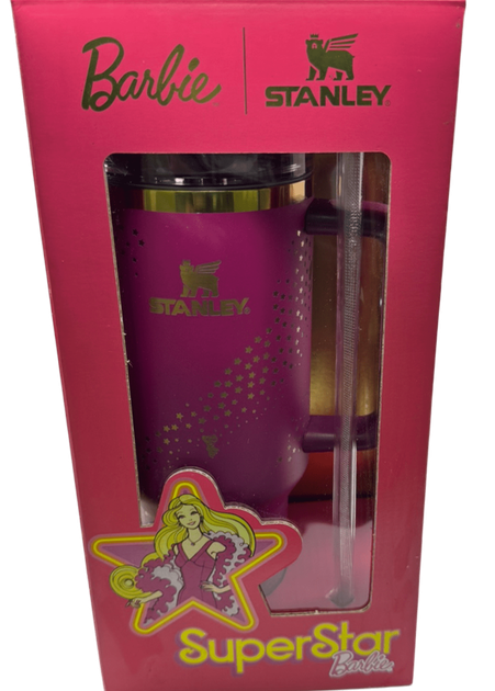 Термос термочашка Stanley Quencher H2.0 Tumbler з нержавіючої сталі 1,18 л Barbie Pink Gold KT7001981 - зображення 2