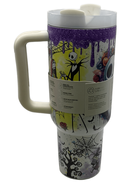 Термос термочашка Stanley Quencher H2.0 Tumbler з нержавіючої сталі 1,18 л Halloween Ghost Tumbler Set KT7001970 - зображення 6