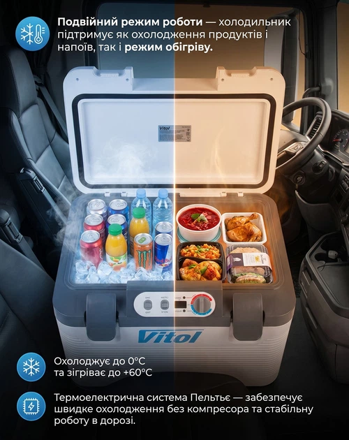 Автохолодильник Vitol ThermoMix BL-219-19L 19 л (BL-219-19L