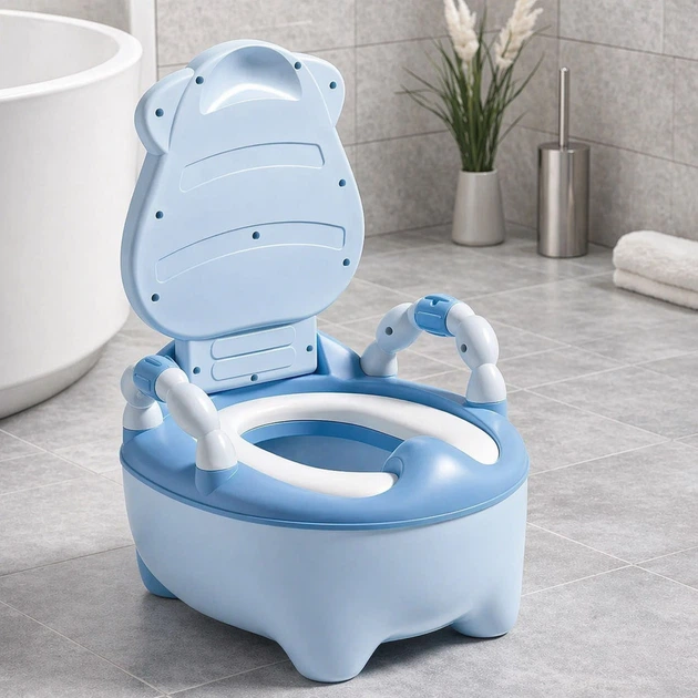 Дитячий горщик унітаз Bimbo 7880-19 з м'яким сидінням, синє - зображення 2