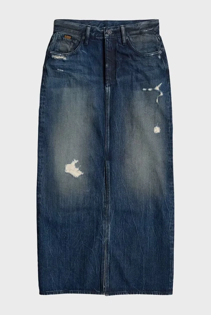 Жіноча темно-синя спідниця джинсова Viktoria Long Skirt wmn G-Star RAW 28 D24385,D499 - Фото 5 Жіноча темно-синя спідниця джинсова Viktoria Long Skirt wmn G-Star RAW 28 D24385,D499 - зображення 5