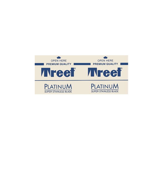 Лезвия двухсторонние для бритья Treet Platinum Super Stainless Blade 5 шт нержавеющая сталь многоразовые (Н4514) - Фото 2 Лезвия двухсторонние для бритья Treet Platinum Super Stainless Blade 5 шт нержавеющая сталь многоразовые (Н4514) - изображение 2