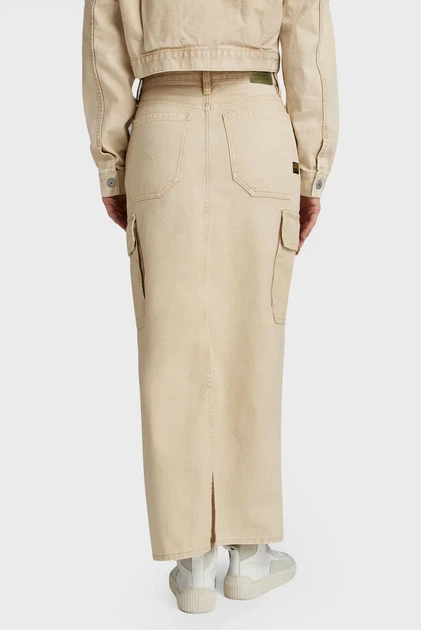 Жіноча бежева джинсова спідниця Viktoria G-Star RAW 24 D24386,D491 - зображення 3