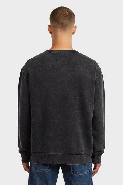 Чоловічий темно-сірий світшот Washed G-Star RAW L D27082,D575 - зображення 3