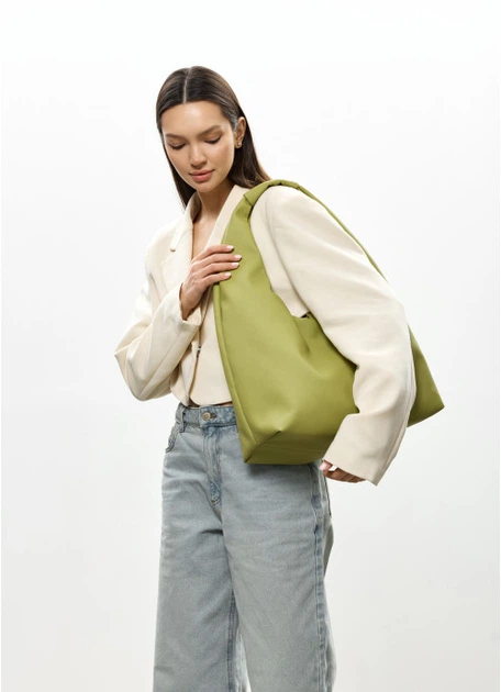 Женская сумка Хобо со съемным кошельком из экокожи SAMBAG Оливковый (54450341637) - Фото 8 Женская сумка Хобо со съемным кошельком из экокожи SAMBAG Оливковый (54450341637) - изображение 8
