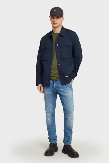 Чоловічі блакитні джинси Kairori 3D Slim G-Star RAW 33-30 D23970,D441 - изображение 2