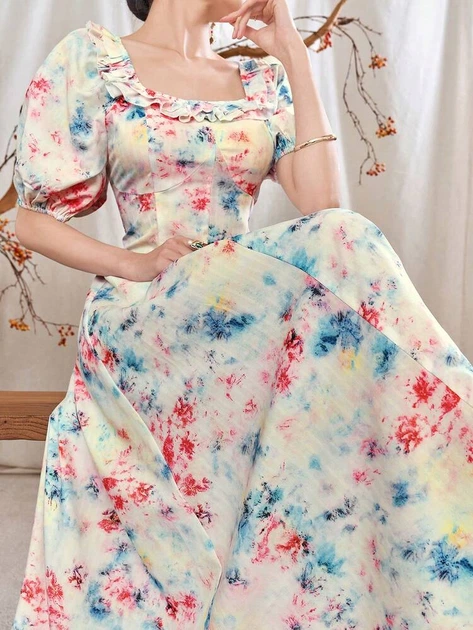 Платье SHEIN L Светло-бежевый sz2405153516063010 - Фото 1 Платье SHEIN L Светло-бежевый sz2405153516063010 - изображение 1
