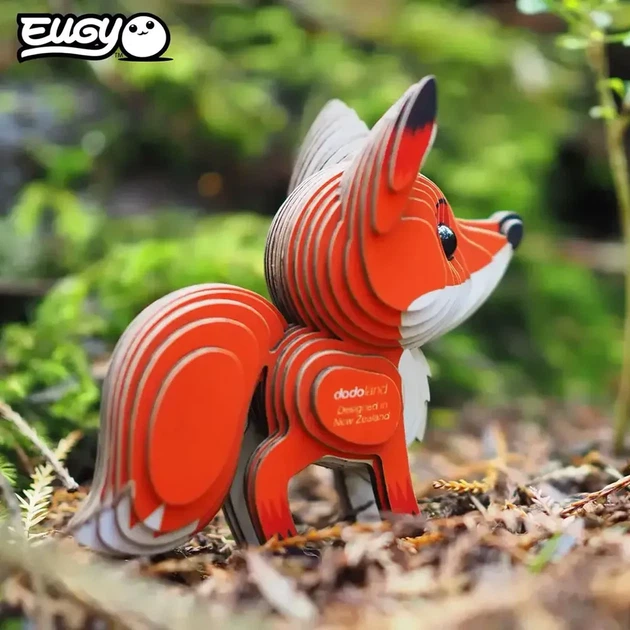 Збірна 3D модель Eugy Зоопарк Червона лисиця (XEG-072) - зображення 8