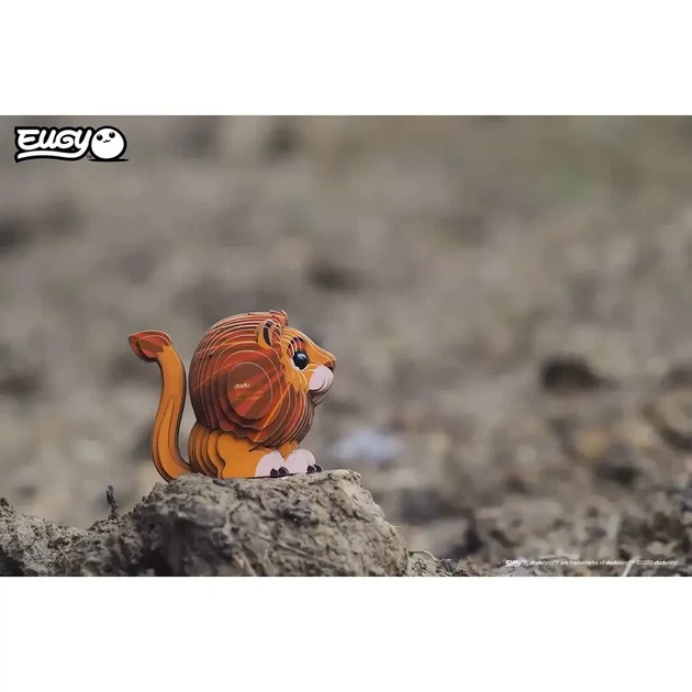 Збірна 3D модель Eugy Зоопарк Лев (XEG-070) - Фото 8 Збірна 3D модель Eugy Зоопарк Лев (XEG-070) - зображення 8
