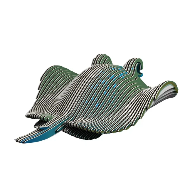 Сборная 3D модель Eugy Зоопарк Скат (XEG-102) - изображение 6