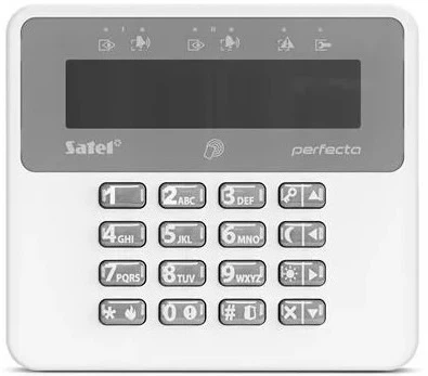 Бездротова клавіатура LCD Satel White  (PRF-LCD-A2) - зображення 2