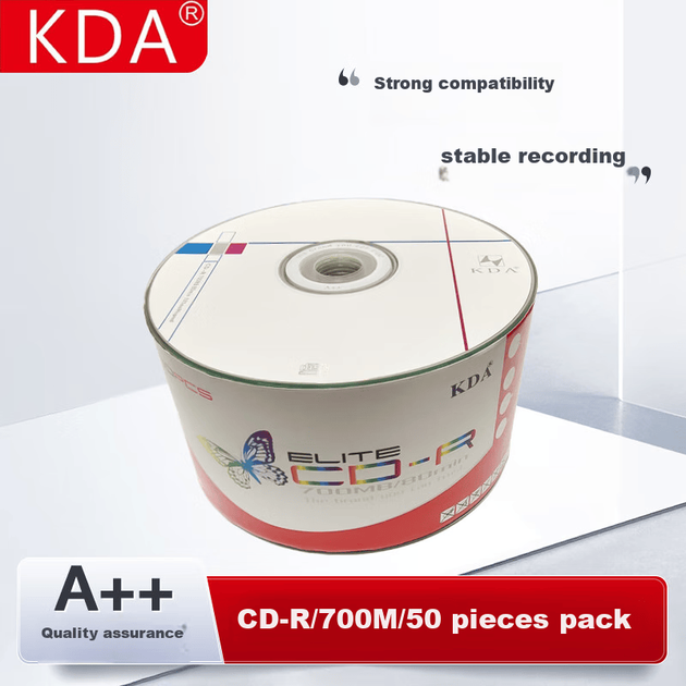 Ленточные CD-R диски KDA, скорость 52x, 700 МБ, диски/записываемые диски/чистые диски/записываемые диски/диски, базовая упаковка в термоусадочной пленке, 50 штук, CD-диски, оптические диски с возможностью индивидуальной настройки. - Фото 3 Ленточные CD-R диски KDA, скорость 52x, 700 МБ, диски/записываемые диски/чистые диски/записываемые диски/диски, базовая упаковка в термоусадочной пленке, 50 штук, CD-диски, оптические диски с возможностью индивидуальной настройки. - изображение 3