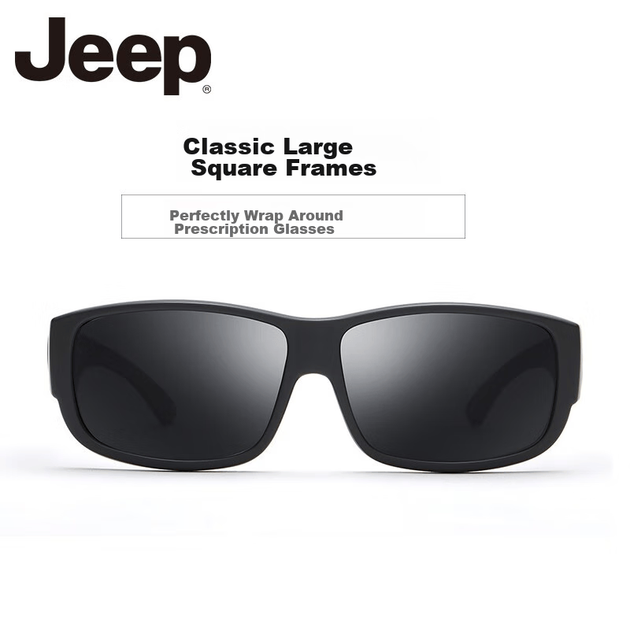 Велосипедные очки JEEP, спортивные солнцезащитные очки, можно надевать поверх очков с диоптриями, поляризованные солнцезащитные очки для мужчин для походов, рыбалки и активного отдыха. - Фото 3 Велосипедные очки JEEP, спортивные солнцезащитные очки, можно надевать поверх очков с диоптриями, поляризованные солнцезащитные очки для мужчин для походов, рыбалки и активного отдыха. - изображение 3