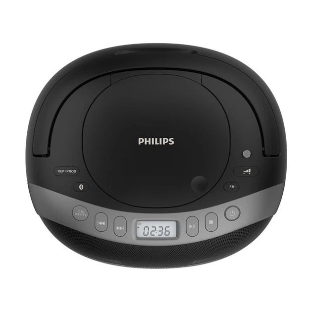 PHILIPS AZ5468 CD-програвач, портативний CD-програвач, Bluetooth-колонка, програвач альбомів, портативний настільний програвач дисків та CD, універсальний аудіофільський музичний USB - Фото 8 PHILIPS AZ5468 CD-програвач, портативний CD-програвач, Bluetooth-колонка, програвач альбомів, портативний настільний програвач дисків та CD, універсальний аудіофільський музичний USB - зображення 8