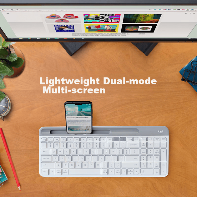Клавиатура беспроводная Logitech K580 Bluetooth/Wireless White - изображение 5