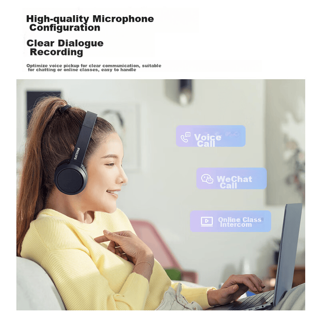 Навушники Philips TAH4105 3.5 Blue - зображення 5