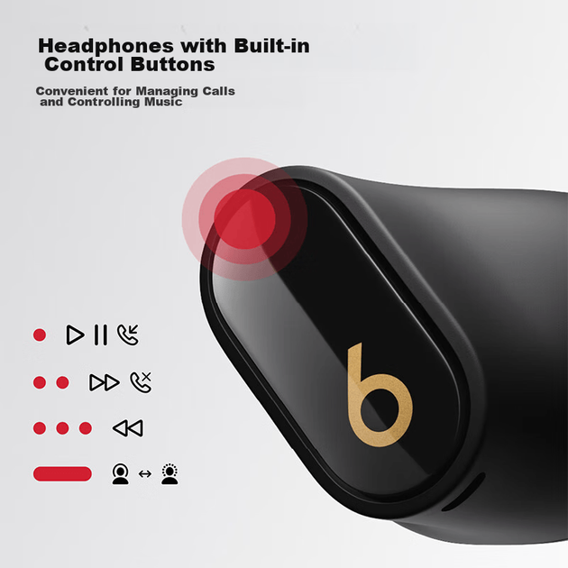 Навушники Beats Studio Buds+ Black-Gold - Фото 7 Навушники Beats Studio Buds+ Black-Gold - зображення 7