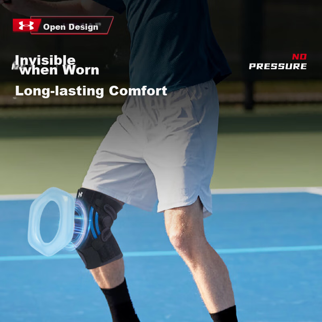 Наколінник Under Armour спортивний, із чотирма пружинними ребрами, універсальний розмір - Фото 9 Наколінник Under Armour спортивний, із чотирма пружинними ребрами, універсальний розмір - зображення 9