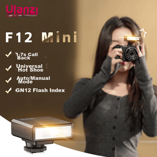 Вспышка Ulanzi F12 на горячий башмак беспроводная, для Canon/Nikon/Sony - изображение 2