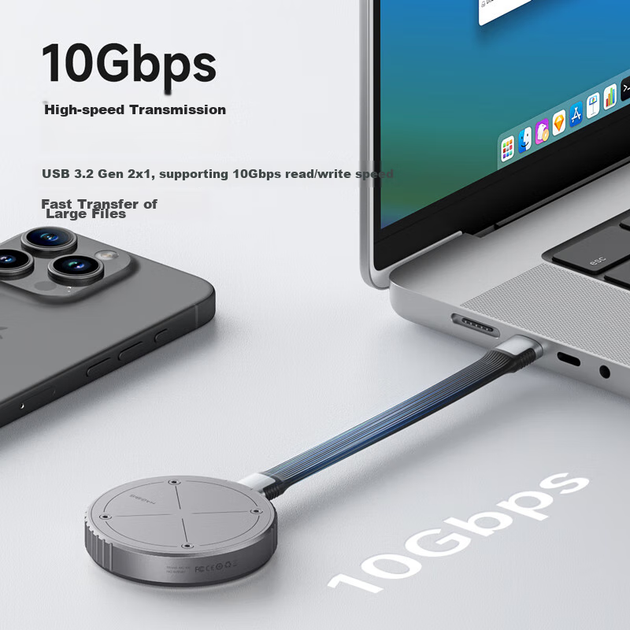 Магнитный корпус для жесткого диска Hagibis 2230, портативный внешний SSD M.2 NVMe, совместимый с iPhone 16, электронным мочеприемником, расширением SSD-накопителя для ноутбука MacBook. - изображение 10