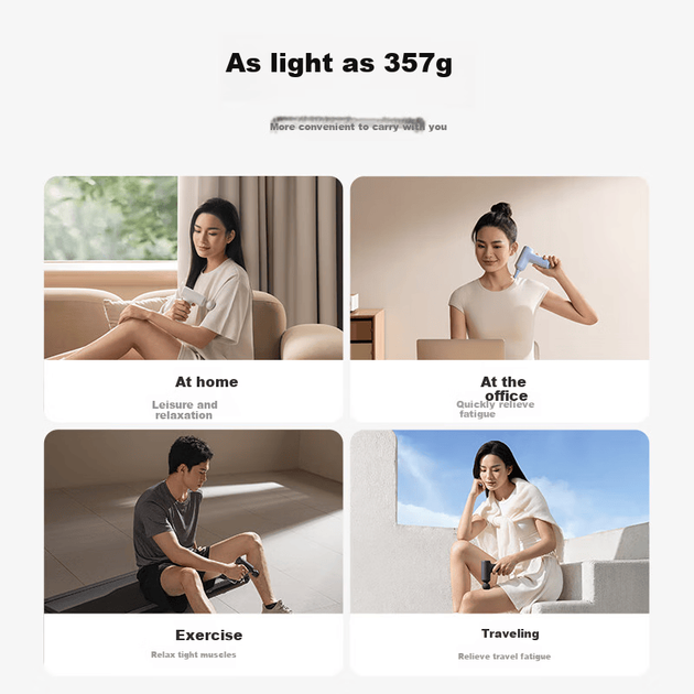 Массажный пистолет Xiaomi Mijia Mini 3, для мышц, светло-песочный - изображение 4