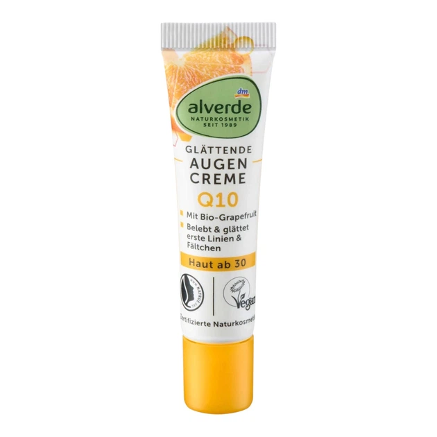 Крем навколо очей alverde NATURKOSMETIK Q10 Augencreme 15 ml - изображение 2