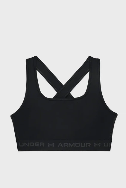 Жіночий чорний топ UA Crossback Mid Bra Under Armour M 1361034-001 - Фото 5 Жіночий чорний топ UA Crossback Mid Bra Under Armour M 1361034-001 - изображение 5