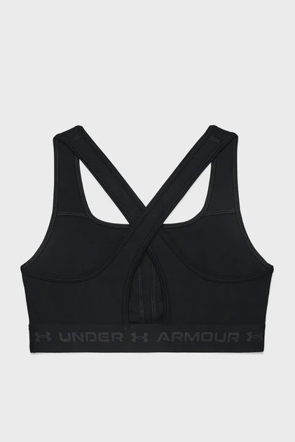 Жіночий чорний топ UA Crossback Mid Bra Under Armour M 1361034-001 - Фото 6 Жіночий чорний топ UA Crossback Mid Bra Under Armour M 1361034-001 - изображение 6
