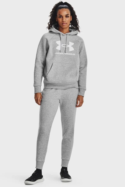 Жіноче сіре худі UA Rival Fleece Big Logo Hdy Under Armour XS 1379501-012 - Фото 2 Жіноче сіре худі UA Rival Fleece Big Logo Hdy Under Armour XS 1379501-012 - изображение 2
