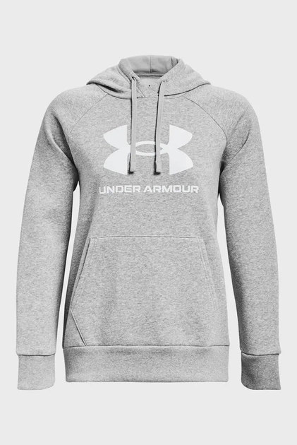 Жіноче сіре худі UA Rival Fleece Big Logo Hdy Under Armour XS 1379501-012 - Фото 5 Жіноче сіре худі UA Rival Fleece Big Logo Hdy Under Armour XS 1379501-012 - изображение 5