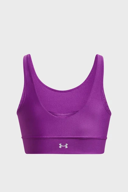 Жіночий фіолетовий топ UA Infinity Pintuck Mid Under Armour S 1376883-580 - изображение 6