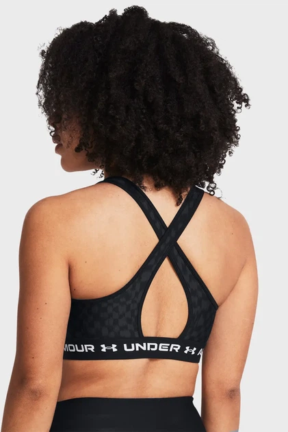 Жіночий топ з візерунком UA Crossback Mid Print Under Armour XL 1361042-007 - изображение 2