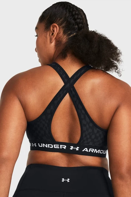 Жіночий топ з візерунком UA Crossback Mid Print Under Armour XL 1361042-007 - изображение 6
