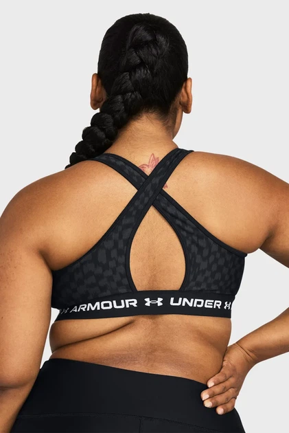 Жіночий топ з візерунком UA Crossback Mid Print Under Armour XL 1361042-007 - изображение 8