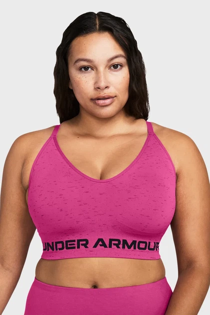 Жіночий спортивний топ UA Seamless Low Long Htr Bra Under Armour XS 1357232-686 - Фото 3 Жіночий спортивний топ UA Seamless Low Long Htr Bra Under Armour XS 1357232-686 - зображення 3